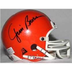 Jim Brown Signed Browns Mini-Helmet (JSA COA)