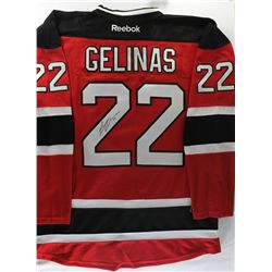 Eric Gelinas Signed Devils Jersey (PA LOA)