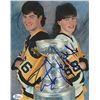 Image 1 : Mario Lemieux & Jaromir Jagr Signed Penguins 8x10 Photo (JSA COA)