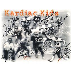 1980 Cleveland Browns  Kardiac Kids  8x10 Photo Signed by (9) with Joe DeLamielleure, Sam Rutigliano