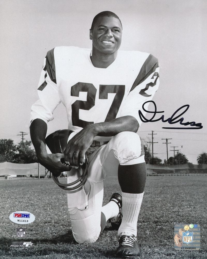 Irv Cross Signed Eagles 8x10 Photo (PSA COA)