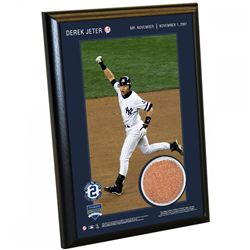 Derek Jeter Moments: 'Mr. November Home Run' 5X7 Photo Plaque with Game ...