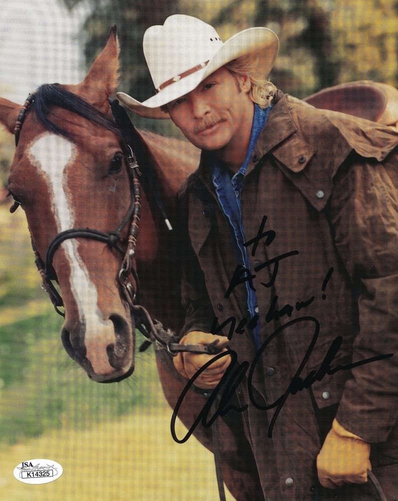 Alan Jackson Signed 8x10 Photo Inscribed "Yee Haw!" (JSA COA)