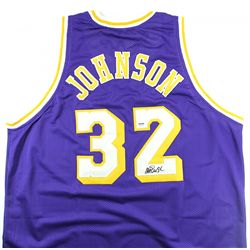 Magic Johnson Signed Lakers Jersey (PSA COA)