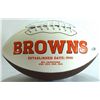 Image 2 : Jim Brown Signed Browns Logo Football Inscribed "HOF 71" (Steiner COA)