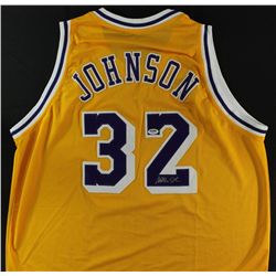 Magic Johnson Signed Lakers Jersey (PSA COA)