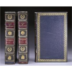 DE BOURIENNE, M.. THE LIFE OF NAPOLEON BONAPARTE. 3 volumes. xxiv, 417 pp.; xiii, 423 pp.; xiii,...