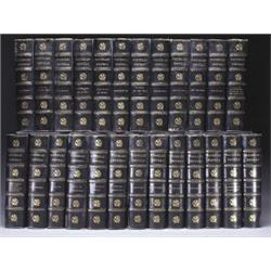 SCOTT, SIR WALTER . WAVERLY NOVELS. 25 volumes. 8vo, 1/2 green morocco with marbled boards, 5 rai...