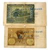 Image 1 : LOT OF 2 GERMAN HOLOCAUST GHETTO PAPER MONEY