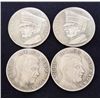 Image 1 : LOT OF 4 NAZI GERMAN ADOLF HITLER COINS