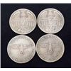 Image 2 : LOT OF 4 NAZI GERMAN ADOLF HITLER COINS