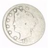 Image 1 : 1896 *RARE-KEY DATE* LIBERTY "V" NICKEL RED BOOK VALUE IS $15.00+ *NICE EARLY GOOD GRADE*!!