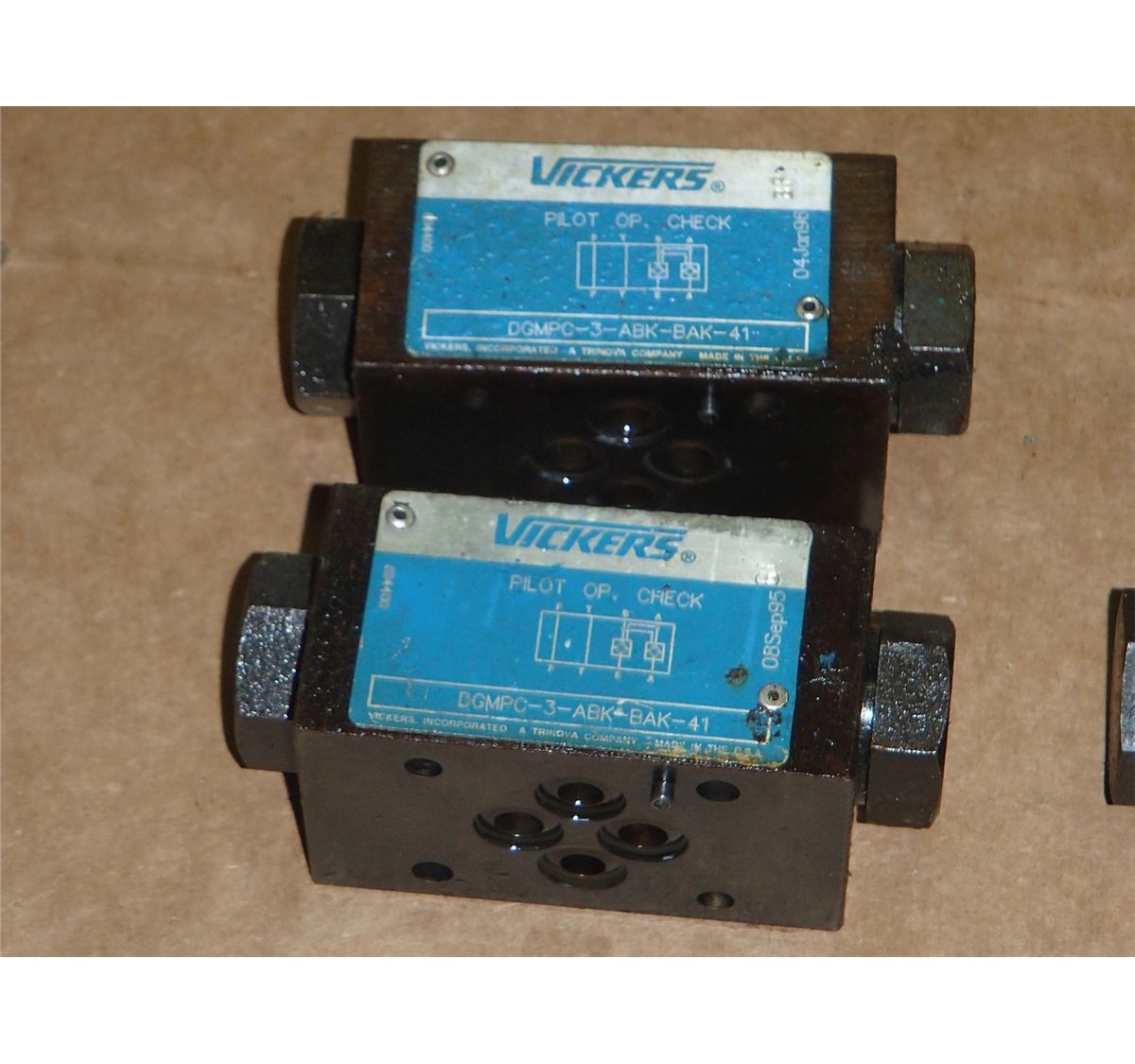 Vickers Pilot Check Valve Model DGMPC3ABKBAK41