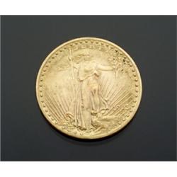 U.S. St. Gaudens 20-Dollar Gold Coin Dated 1913...