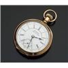 Image 1 : American Open Face Gold Filled Pocketwatch, Columbus, Ohio, "Railway King"...