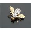 Image 1 : 18-Karat Yellow and White Gold, Diamond and Ruby Bee Pin...