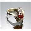 Image 1 : 18-Karat Yellow Gold, Ruby and Diamond Dinner Ring...