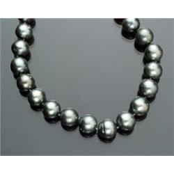 Princess Length Natural Colored Cultured South Sea Pearl and Diamond Necklace, Knotted...