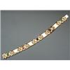 Image 1 : 18-Karat Yellow Gold, Precious and Semi-precious Stone Bracelet...