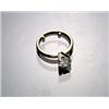 Image 1 : 18-Karat Yellow Gold and Platinum Four Prong Tiffany-type V-box Solitaire Diamond Ring...
