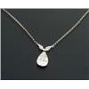 Image 1 : Platinum and Diamond Pendant and 14-Karat White Gold Chain...