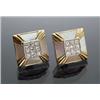 Image 1 : Pair of 18-Karat Yellow Gold, Diamond and Mother-of-Pearl French Clip-back Earrings...