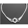 Image 1 : 18-Karat White Gold, Diamond and Ruby Necklace...