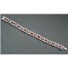 Image 1 : 18-Karat White Gold, Ruby and Diamond Cocktail Bracelet...