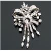 Image 1 : Platinum and Diamond Pendant Brooch...