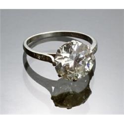 Art Deco Platinum and Solitaire Diamond Ring, Tiffany & Co....