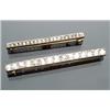 Image 1 : Two Edwardian Tested 18-Karat Yellow Gold, Platinum Top and Diamond Bar Pins...