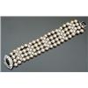 Image 1 : Platinum, Cultured Pearl, Diamond and Emerald Cocktail Bracelet...