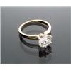 Image 1 : Tested 14-Karat Yellow Gold Six Prong Tiffany-type Solitaire Diamond Ring...