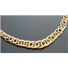 Image 1 : Princess Length Turkish 22-Karat Yellow Gold Textured and Polished Finish Graduated Interlocking...