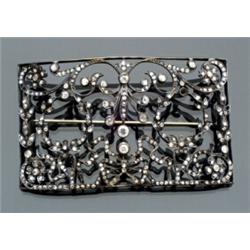 European Silver and Diamond Brooch...