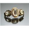 Image 1 : Victorian Tested 14-Karat Yellow Gold and Yellow Citrine Bracelet...