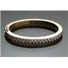 Image 1 : 14-Karat Yellow Gold, Platinum and Diamond Bangle Bracelet...