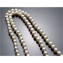 Continuous Strand Opera Length Cultured Pearl Necklace and Shortening Pin, Knotted...