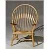 Image 1 : Hans Wegner Ash and Teak 'Peacock' Chair...