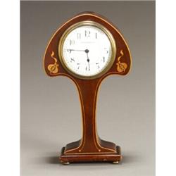 Edwardian Marquetry Mahogany Balloon Clock...