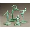 Image 1 : Four Frankart Patinated Metal Figures of Women...