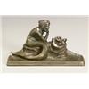 Image 1 : Austrian Bronze 'Mermaid' Inkstand...