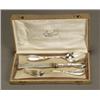 Image 1 : German Silver Three-Piece Cased Flatware Set...