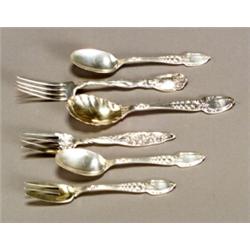 Group of Six American Sterling Flatware Articles...