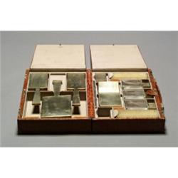 George VI Gilt-Silver Mounted Twelve-Piece Traveling Dresser Set...