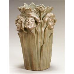 Continental Art Nouveau Pottery Vase...