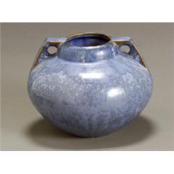 Fulper Pottery Crystalline Glaze Two-Handled Vase...