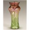 Image 1 : Val-Saint-Lambert Intaglio Cut Glass Vase...