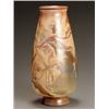 Image 1 : Gallé Fire-Polished Cameo Glass 'Tiger Lily' Vase...