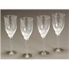 Image 1 : Set of Four Lalique Molded and Frosted Glass 'Ange' Champagne Goblets...